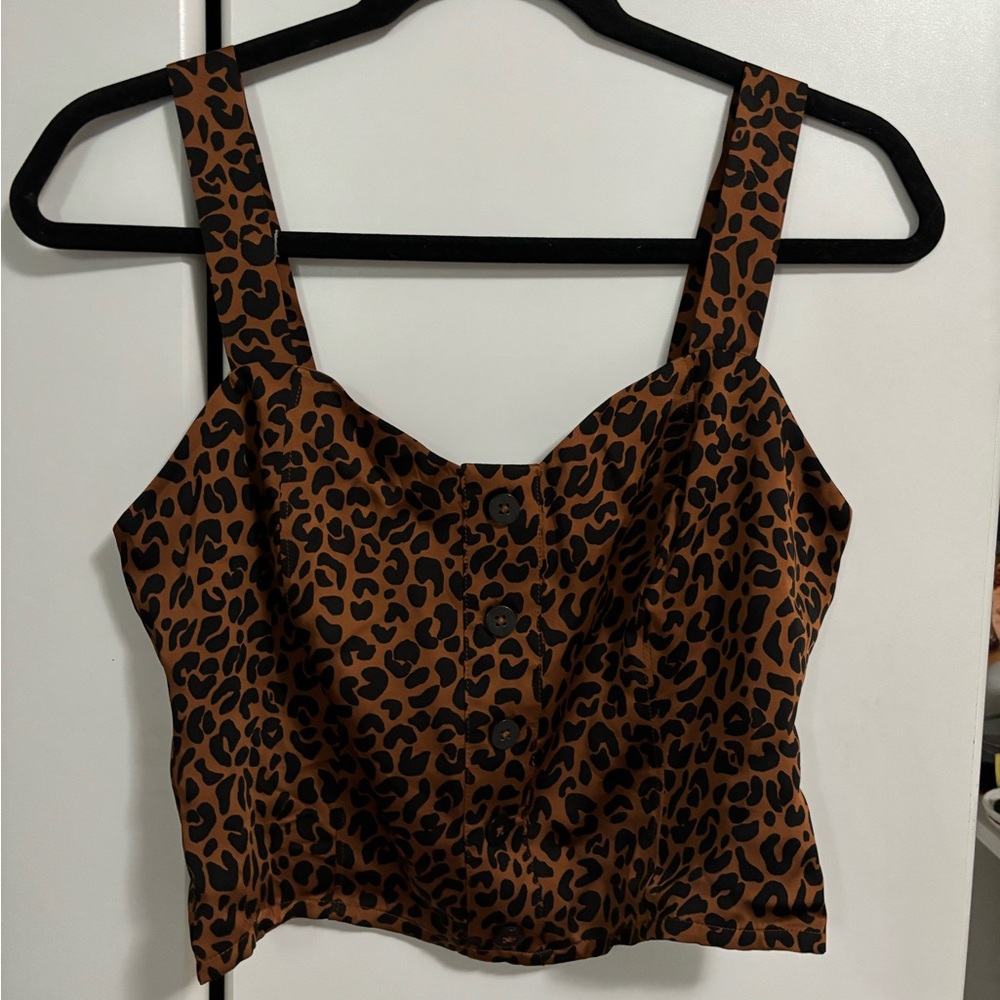 Good American Button up Tank top